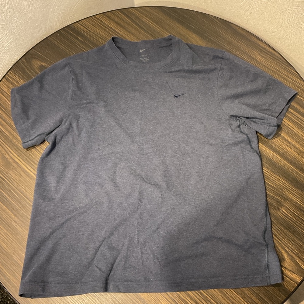 Nike Blue Short Cotton Large Short T-Shirt